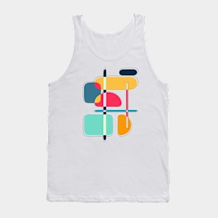 Minimalist Abstract Shapes Art V Tank Top